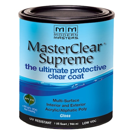 1 Qt Clear MasterClear Supreme Protective Clear Coat, Gloss